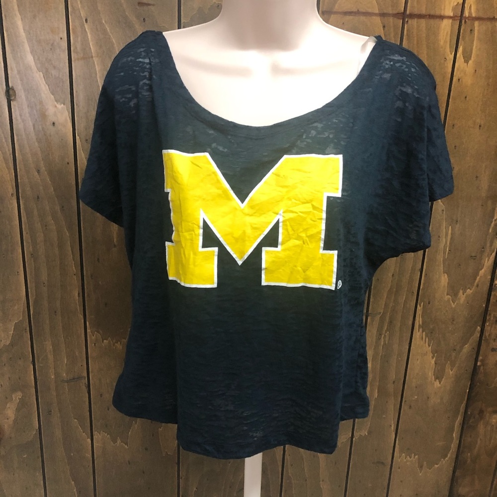 MICHIGAN girl crop top size Small